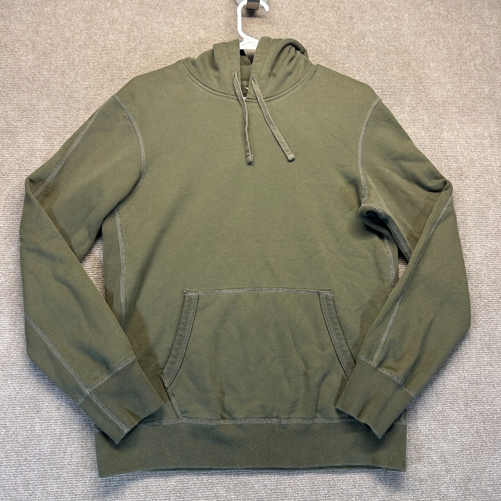 Reigning Champ Hoodie Men's Small Pullover Green 100% Cotton Heavy